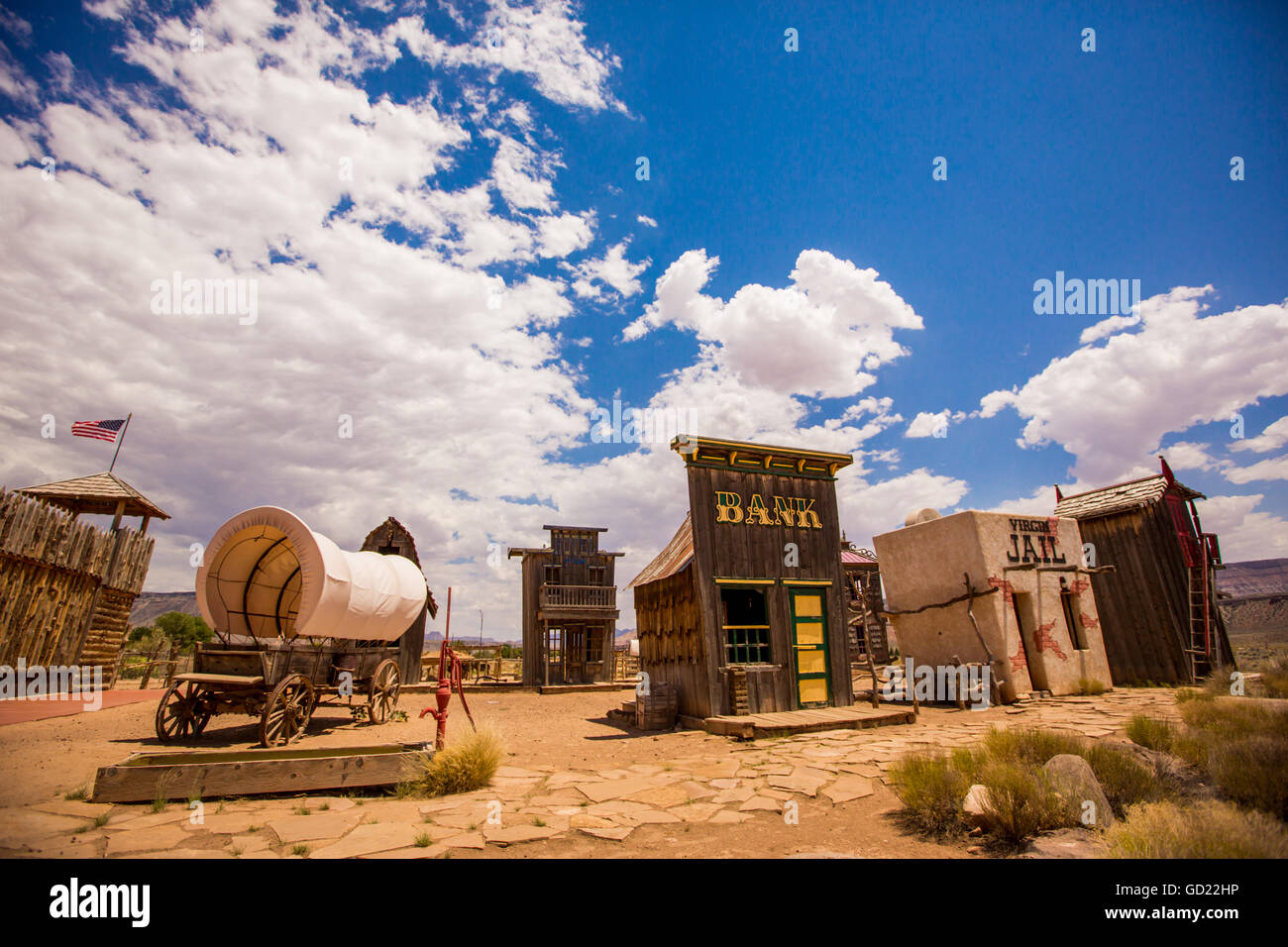 ghost-town-virgin-trading-post-utah-united-states-of-america-north-GD22HP.jpg