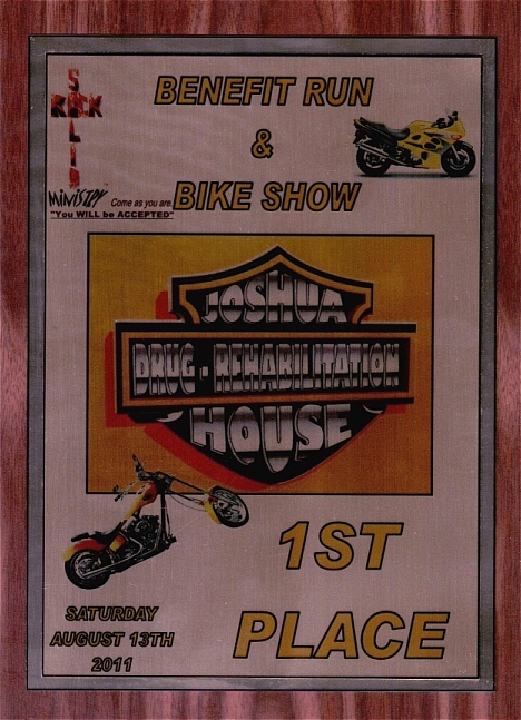 1st Place Bike Show Plaque