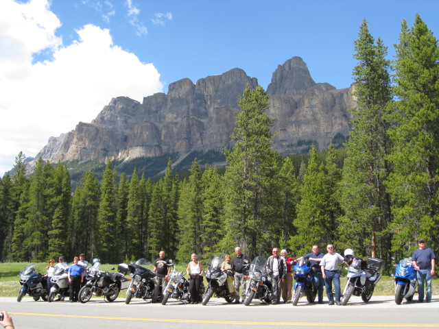 Castle Mountain and the whole gang