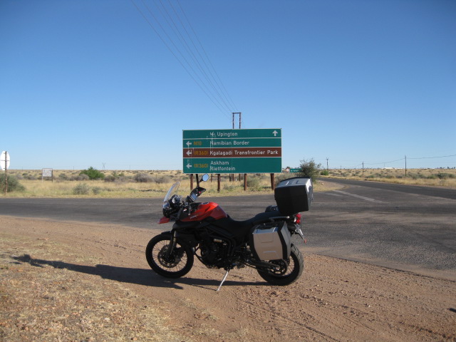 intersection to Namibia